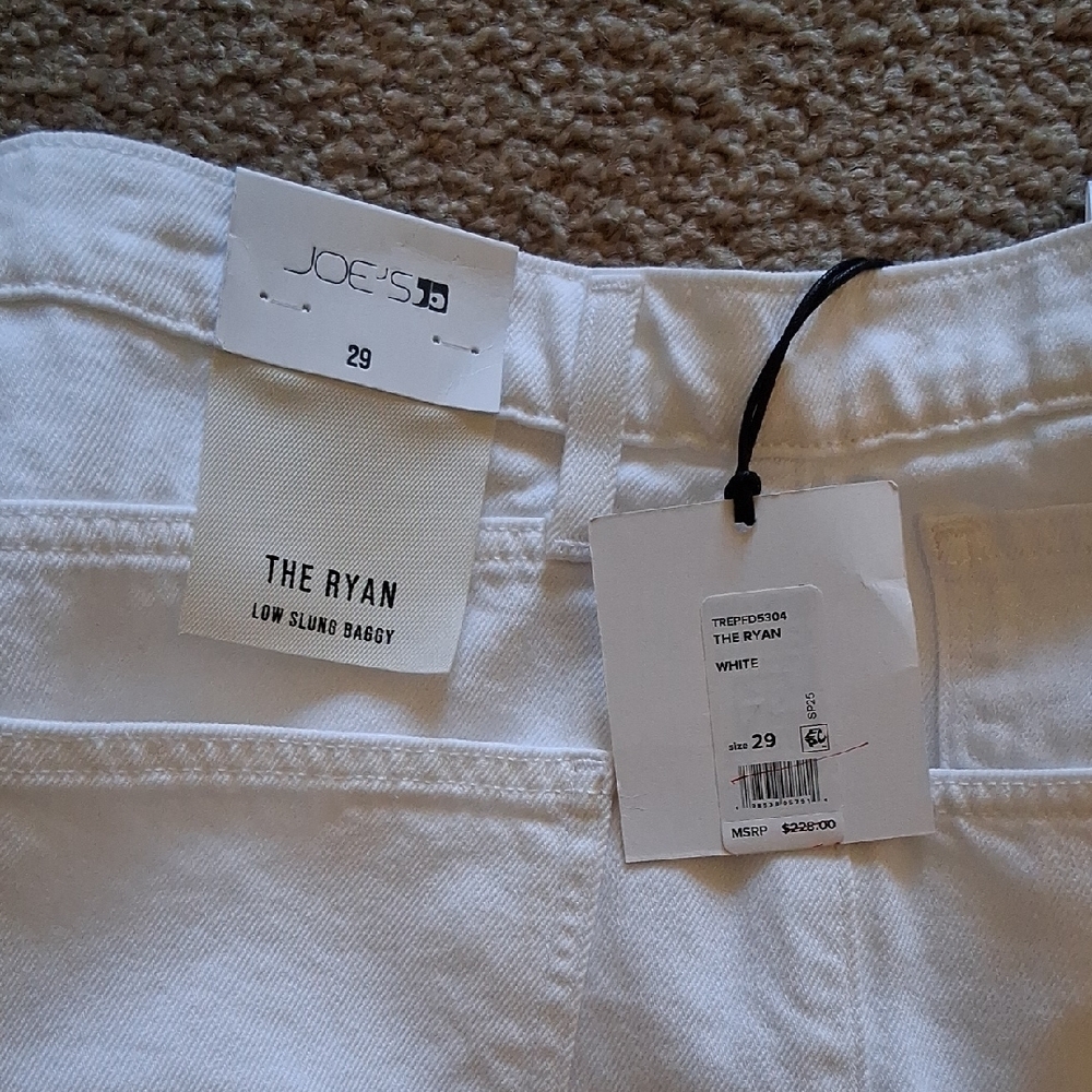 Joe's The Ryan Low Slung Denim Jeans White Wide Leg Women's Jeans - Picture 2 of 10